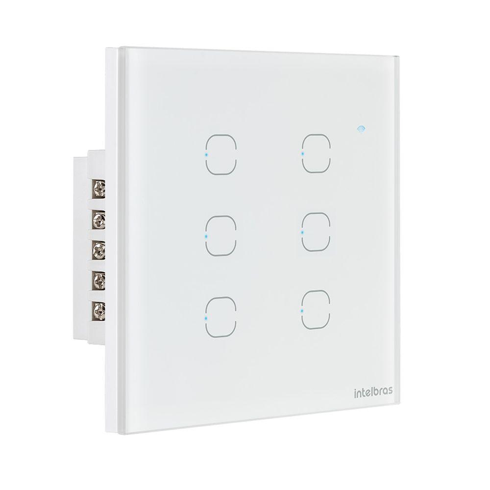 Interruptor Smart Wi-Fi Touch 6 Teclas Branco Intelbras - 2