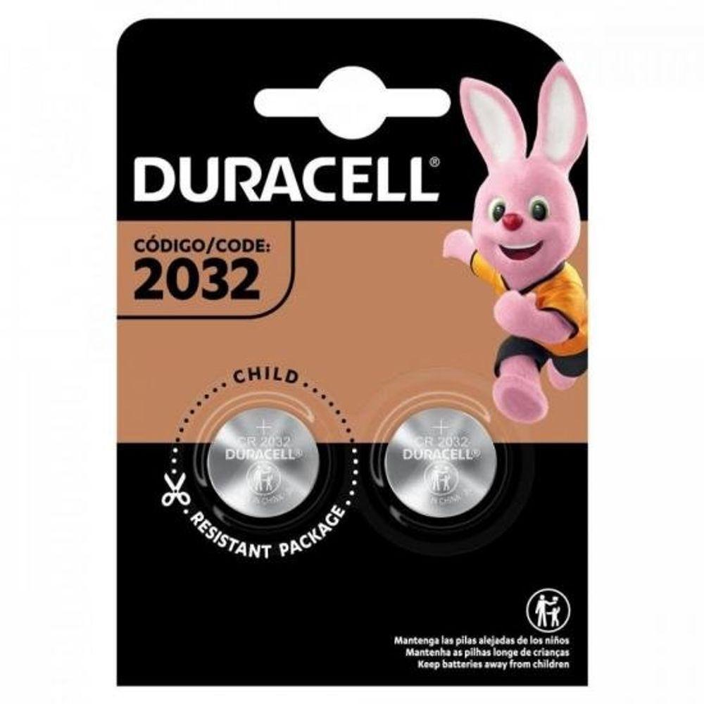 Pilha Moeda Lithium 3v CR2032 (Com2 Pilhas) Duracell - 1