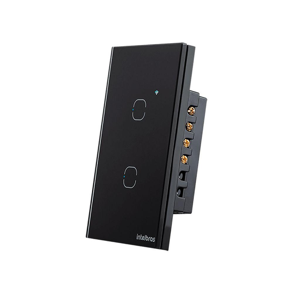Interruptor Smart Zigbee Touch 2 Canais Preto Intelbras - 2
