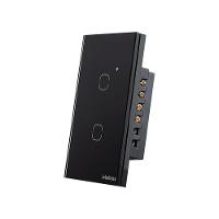 Interruptor Smart Zigbee Touch 2 Canais Preto Intelbras - 2