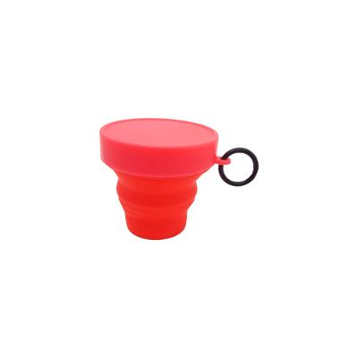 Copo Retrátil Silicone Vermelho Neon 150ml Lumiplas