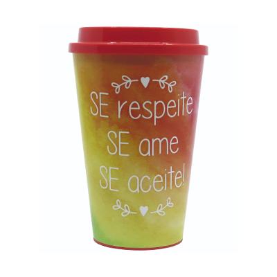 Copo Se Respeite Vermelho Amarelo 650ml Lumiplas