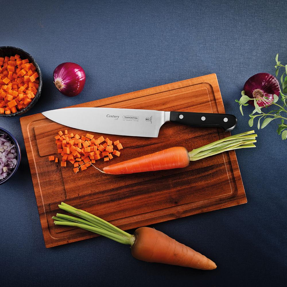 "Faca Chef Century Aço Inox Cabo Policarbonato 8""" - 2