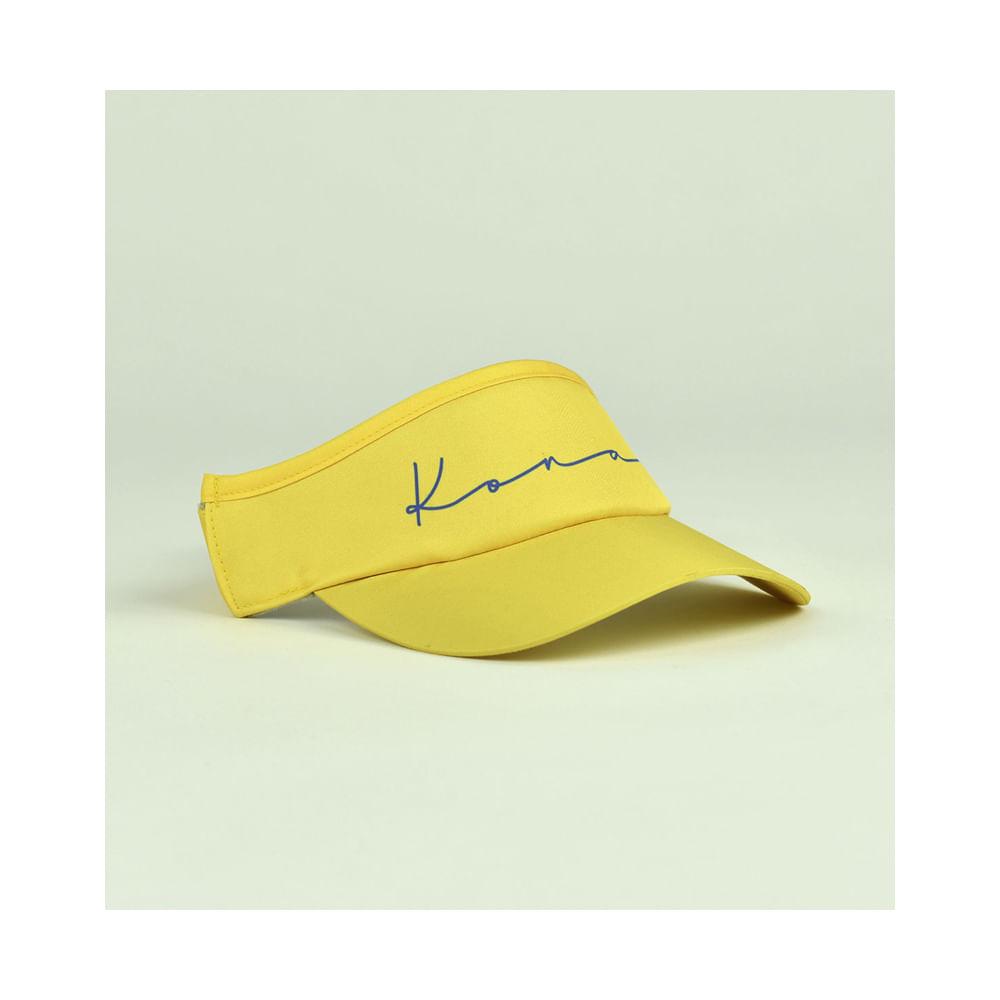 Viseira Beach Tennis Kona Kolors Biscoito Amarela - Proteção UV - 2