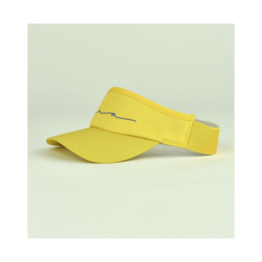 Viseira Beach Tennis Kona Kolors Biscoito Amarela - Proteção UV - 3