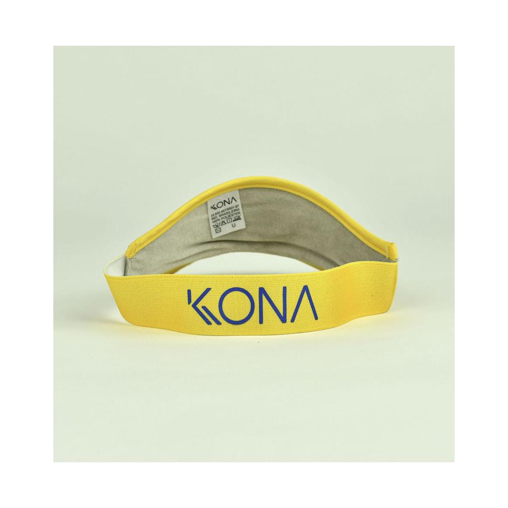 Viseira Beach Tennis Kona Kolors Biscoito Amarela - Proteção UV - 4