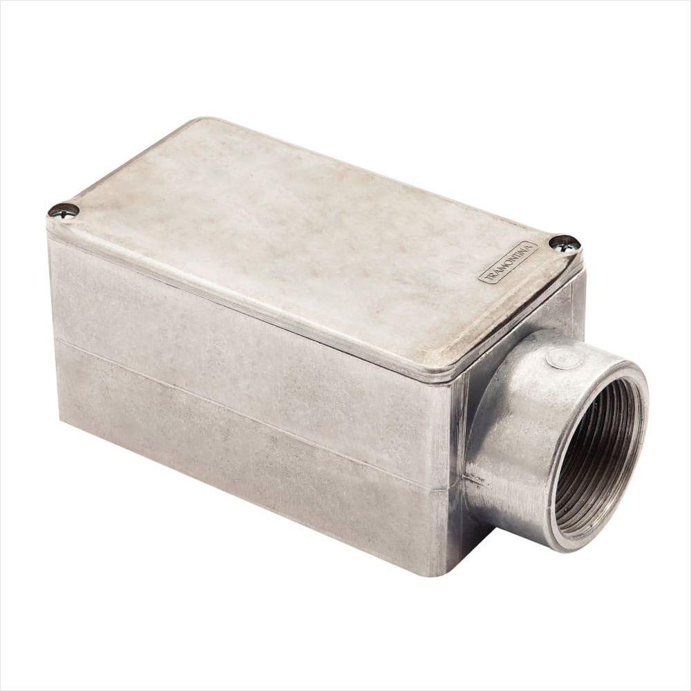 Condulete Fixo 1.1/4 Tipo E Tramontina com Rosca e Tampa - 1