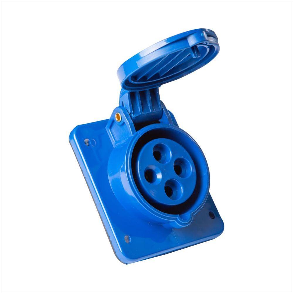 Tomada de Embutir Industrial 3P+T 32 A 220-250 Vca 9 H Tramontina - 1