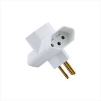 Plugue T 2P+T 250 V 10 A Tramontina Branco - 1