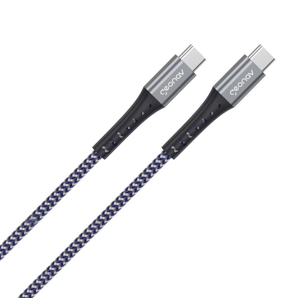 Cabo Kevlar Usb-C P Usb-C 2.0 Carregamento Rápido 2M GEONAV - 5
