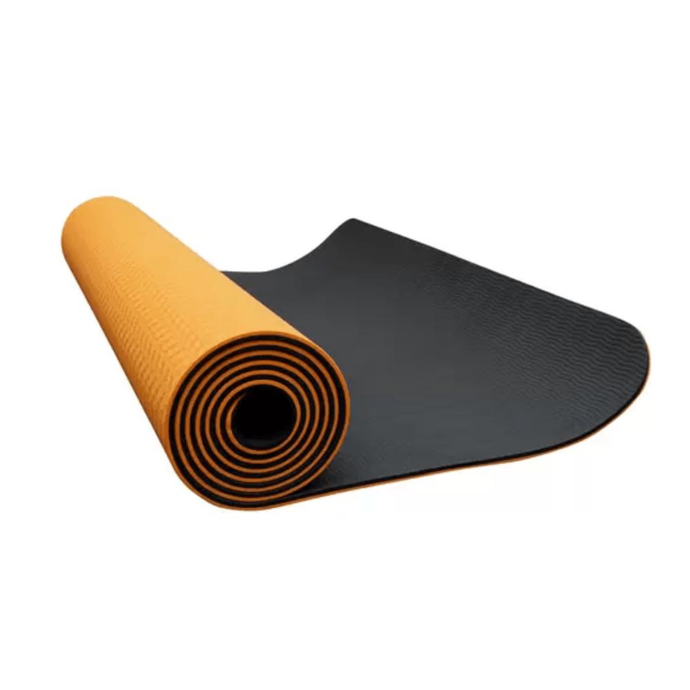 Tapete Move Em Polyester P/Yoga Tp10 Preto/ Laranja Oex Move/Home - 1