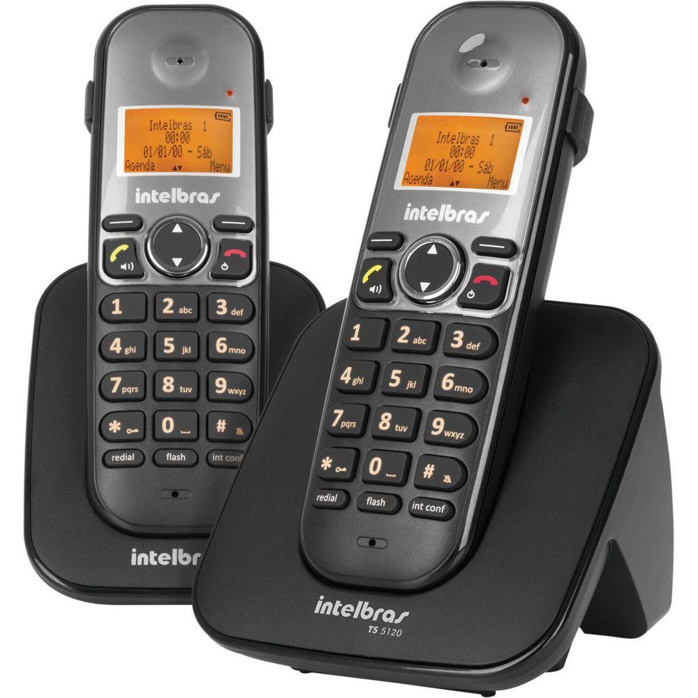 Telefone Sem Fio TS 5122 ID Ramal Fone Ouvido Preto Intelbras - 2