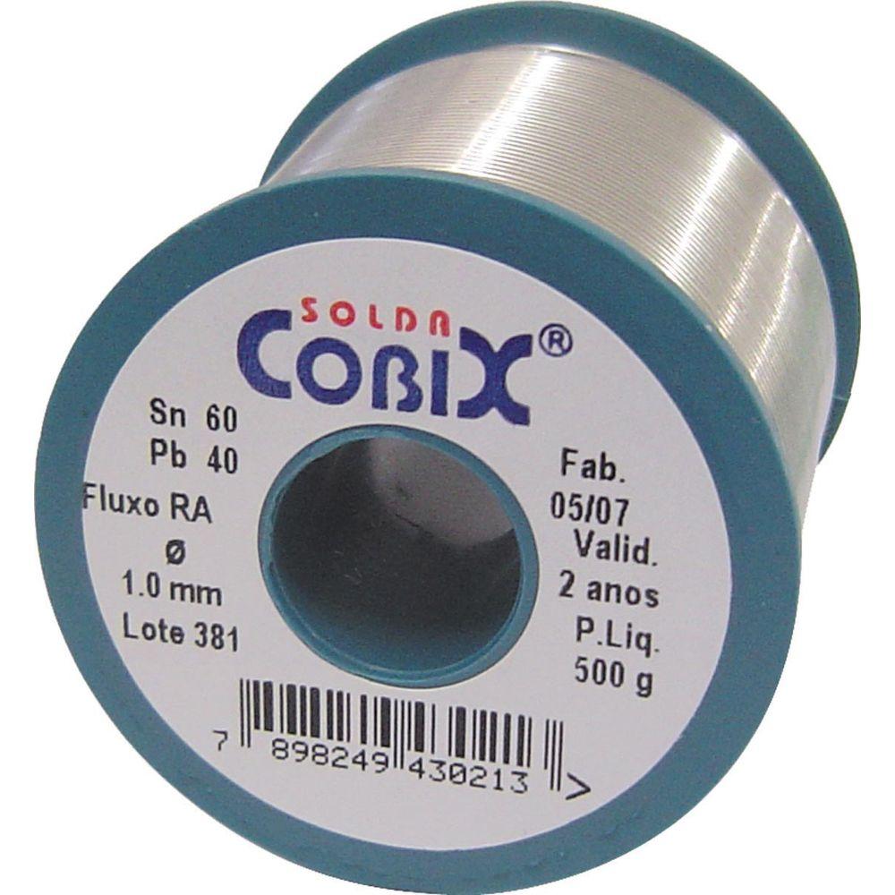 Solda 60 40 1.0mm 500g Cobix - 1