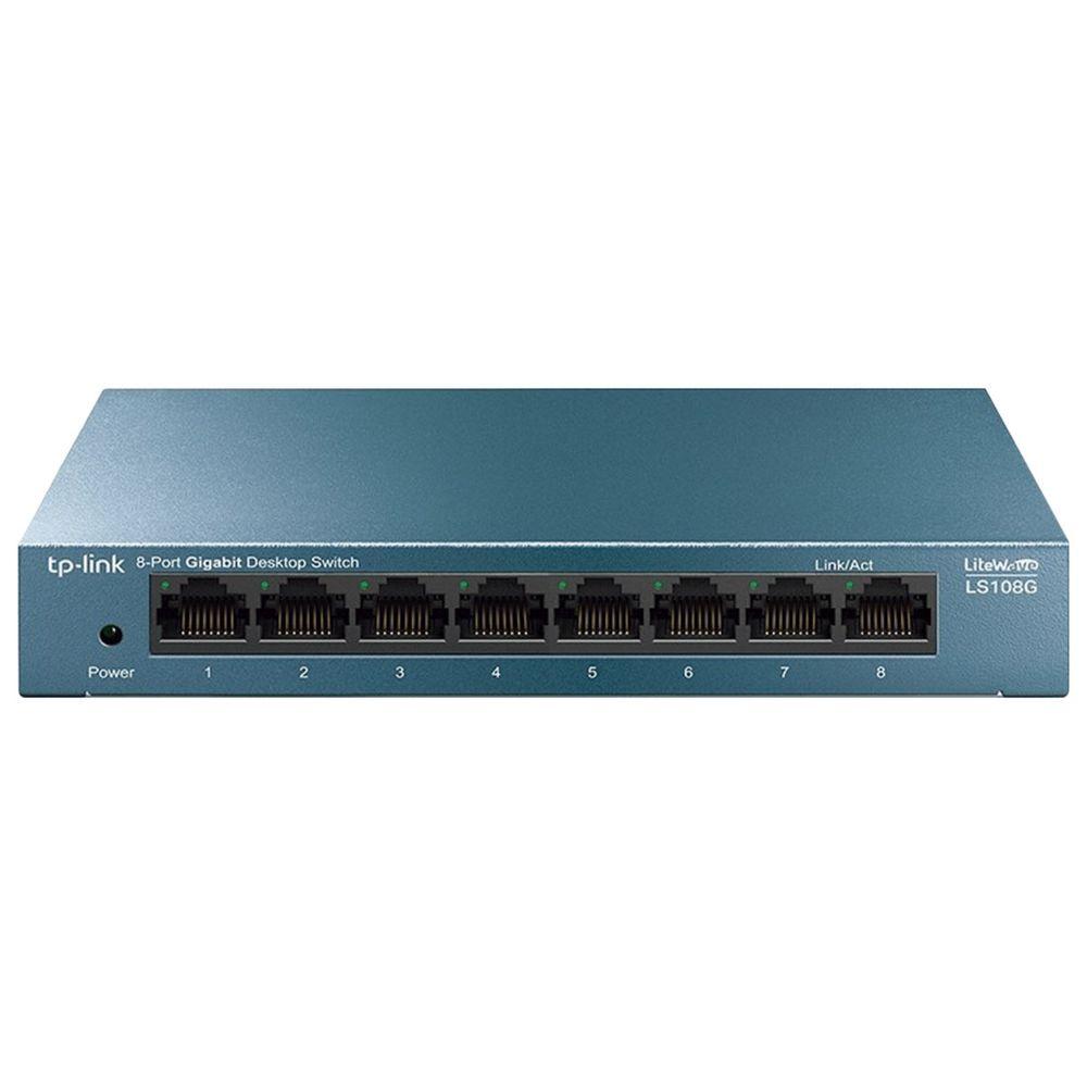 Switch Gigabit Mesa 8 Portas SMB TP-Link LS108G - 2