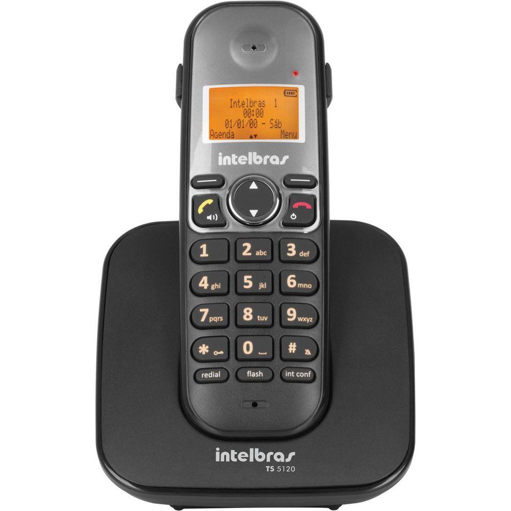 Telefone Sem Fio Preto com ID Fone TS 5120 INTELBRAS - 2
