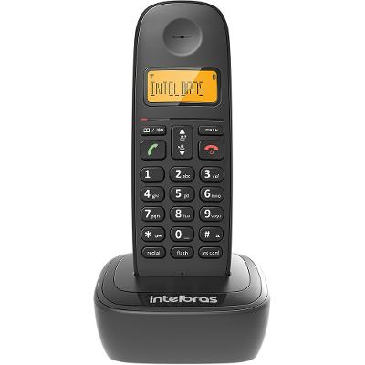 Telefone Sem Fio ID Preto Identificador Intelbras TS2510