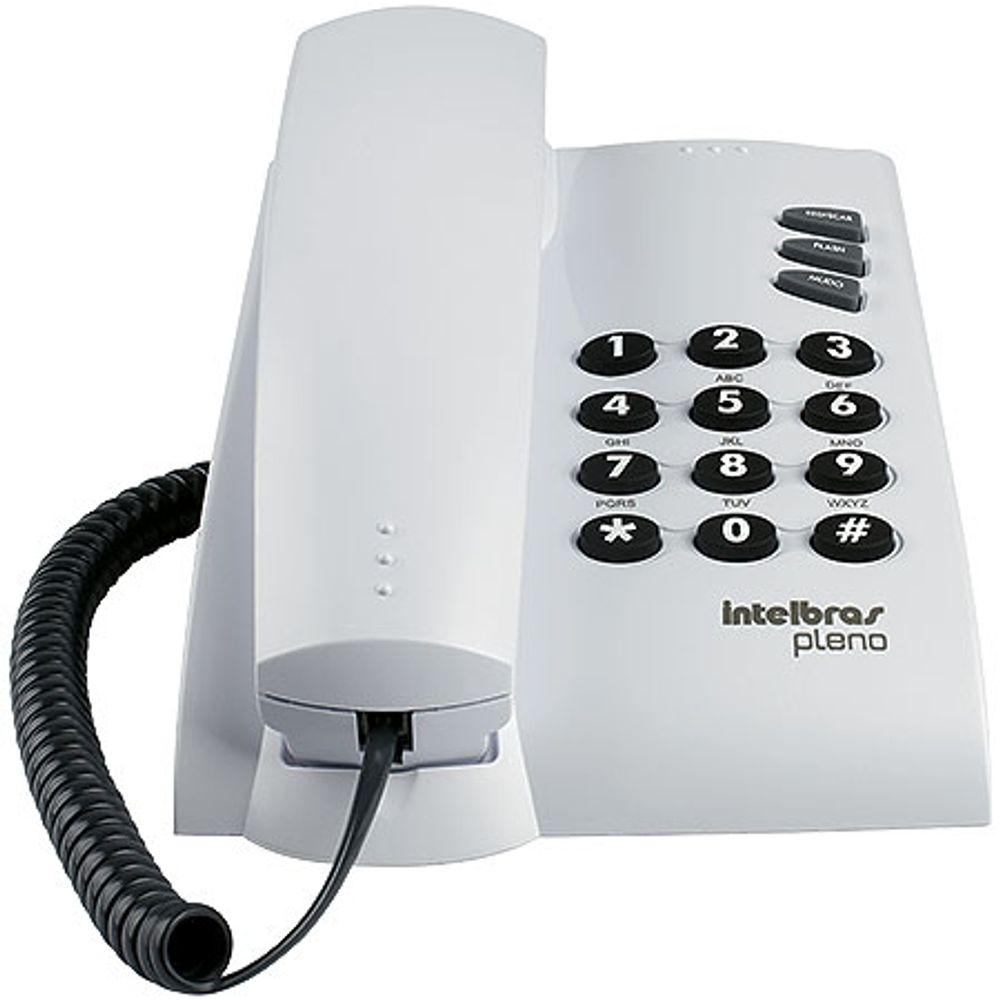 Telefone Pleno Cinza Ártico c/ Flash Redial Mute Bloqueio Intelbras - 2