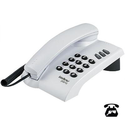 Telefone Pleno Cinza Ártico c/ Flash Redial Mute Bloqueio Intelbras