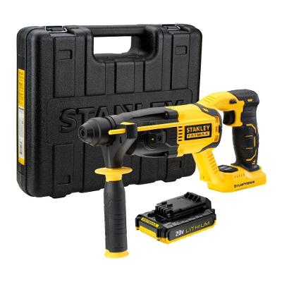 Martelete Perf/Rompedor Sds-Plus Sem Fio 20V C/ Carreg. Bivolt  1 Bat E Maleta Stanley