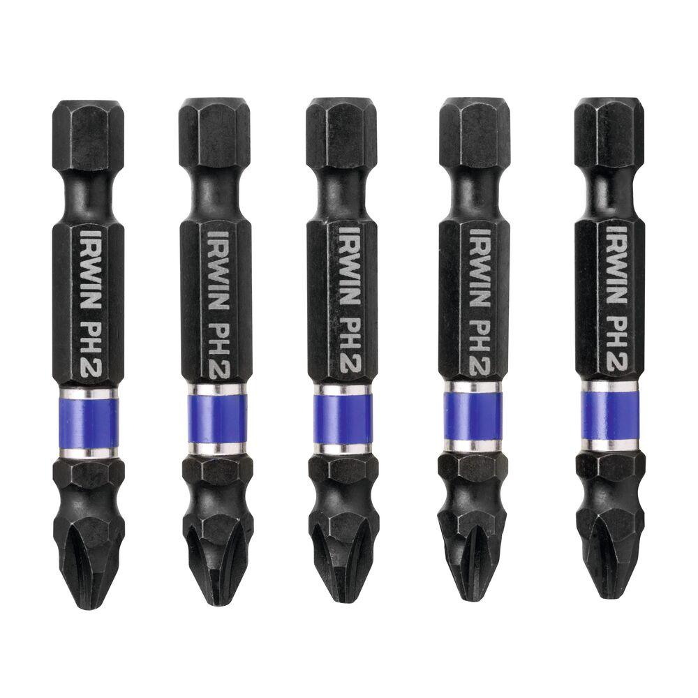 Conjunto Pontas Bit Impact Irwin 5 Peças Ph 2 Etj Irwin - 1