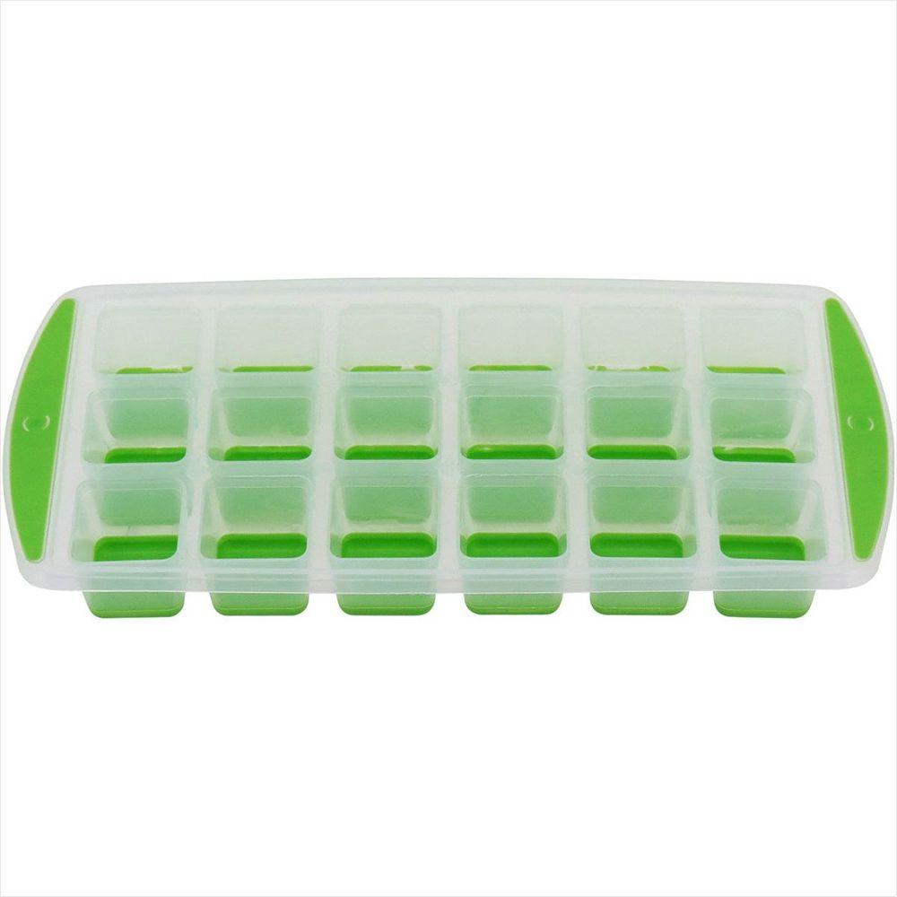 Forma de Gelo Plástico 3x13x27cm Verde - 1