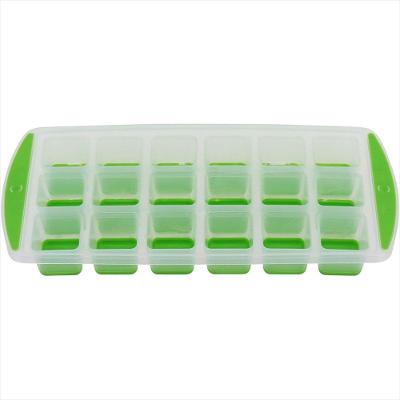 Forma de Gelo Plástico 3x13x27cm Verde