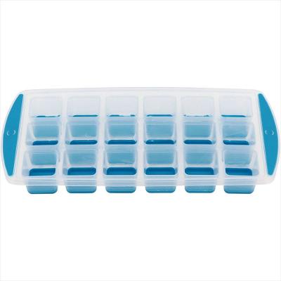 Forma de Gelo Plástico 3x13x27cm Azul