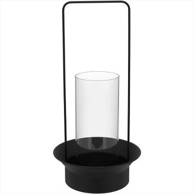 Castiçal Metal 50-25-25 centímetros Preto