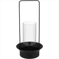 Castiçal Metal 50-25-25 centímetros Preto - 1