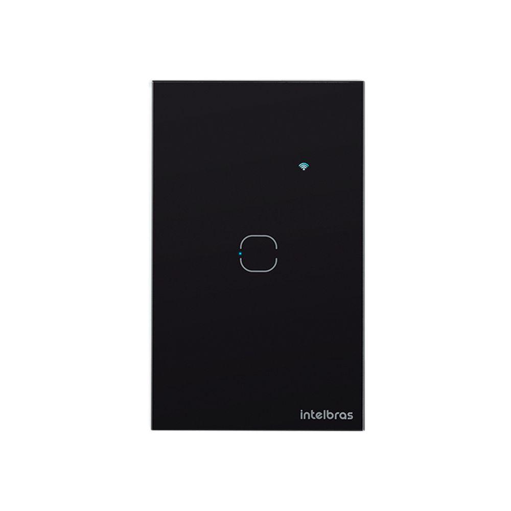 Interruptor Touch Wi-Fi 1 Tecla Preto EWS 1001 INTELBRAS - 1