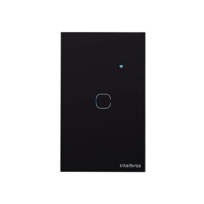 Interruptor Touch Wi-Fi 1 Tecla Preto EWS 1001 INTELBRAS