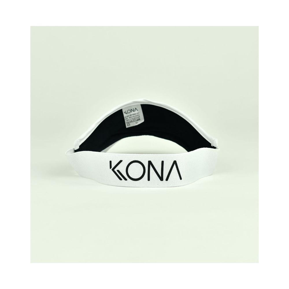 Viseira Beach Tennis Kona Basic Branca - Proteção UV - 3