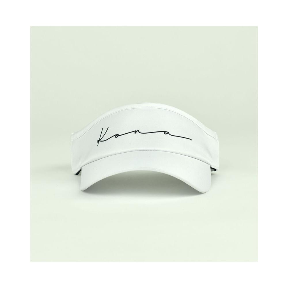 Viseira Beach Tennis Kona Basic Branca - Proteção UV - 4