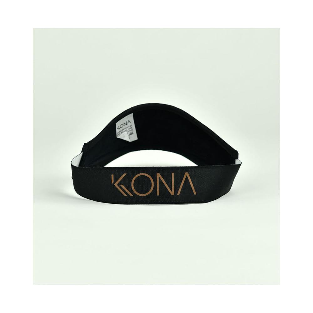 Viseira Beach Tennis Kona Kolors Preta - Proteção UV - 4