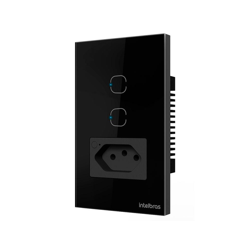 Tomada Smart Wi-Fi 10A Preta Intelbras 1 - 2