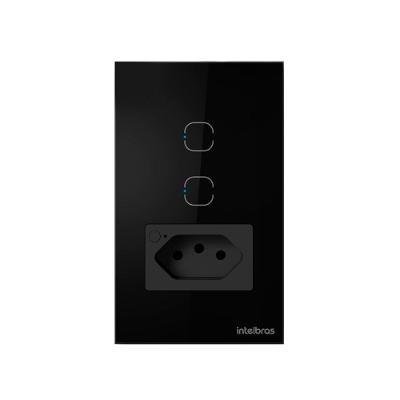 Tomada Smart Wi-Fi 10A Preta Intelbras 1