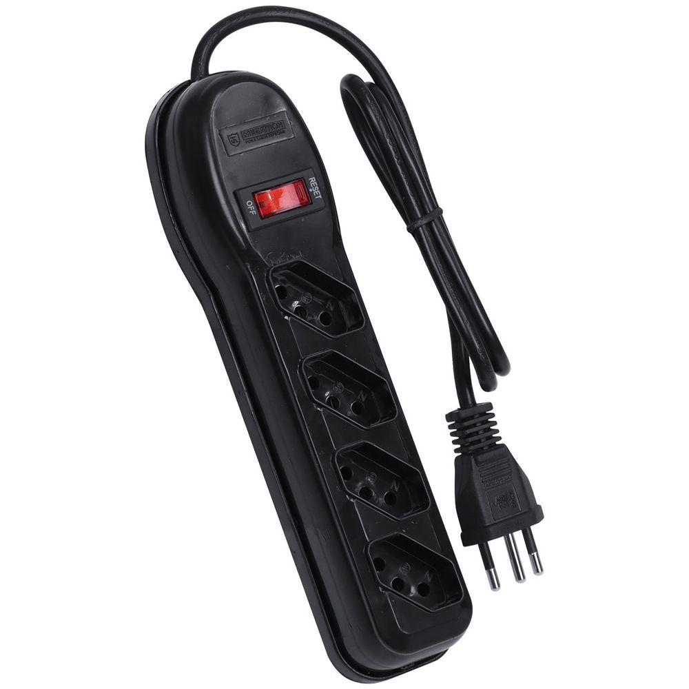 Filtro de Linha 4 Tomadas Cabo 1m PP 075mm VINIK - 1