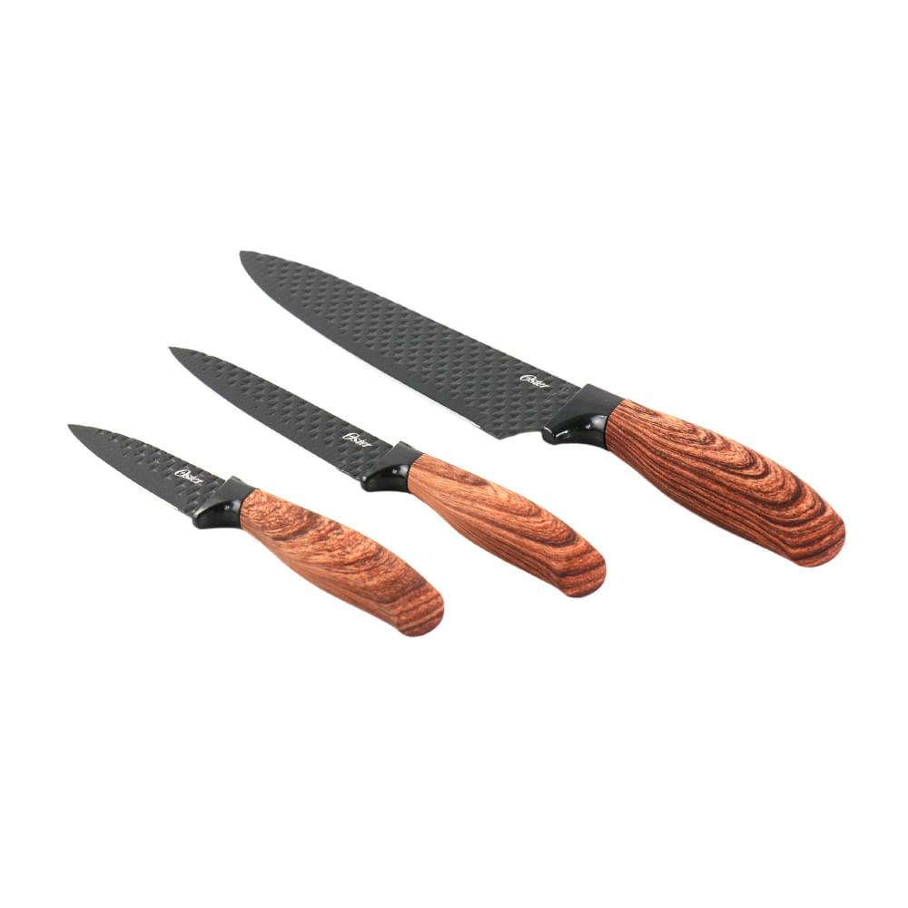 Jogo de Facas 3 Peças Gunderson Antiaderente Oster - 1