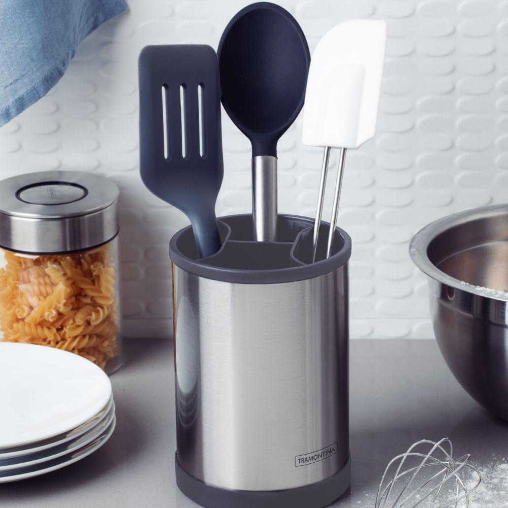 Porta Utensílios Giratório Aço Inox - 2