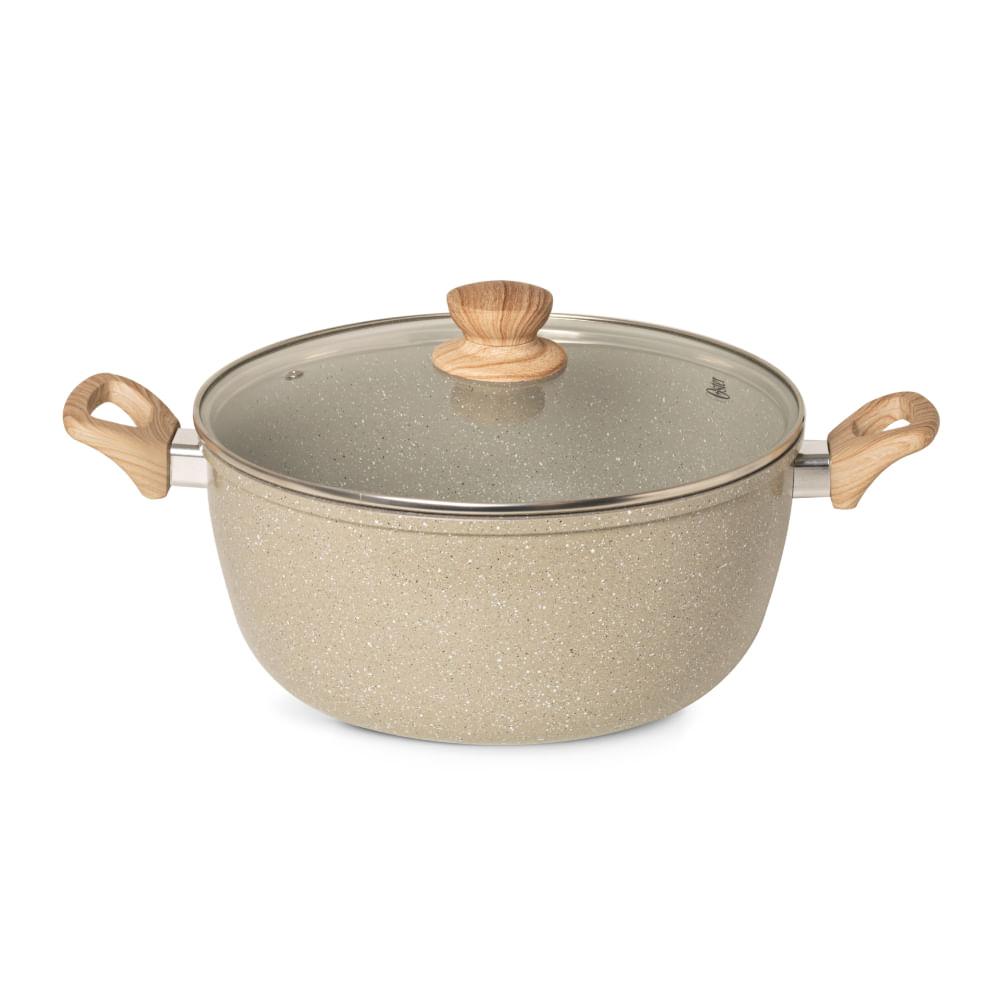 Caçarola 4,5L 24CM Marble Cinza Dust Oster - 1