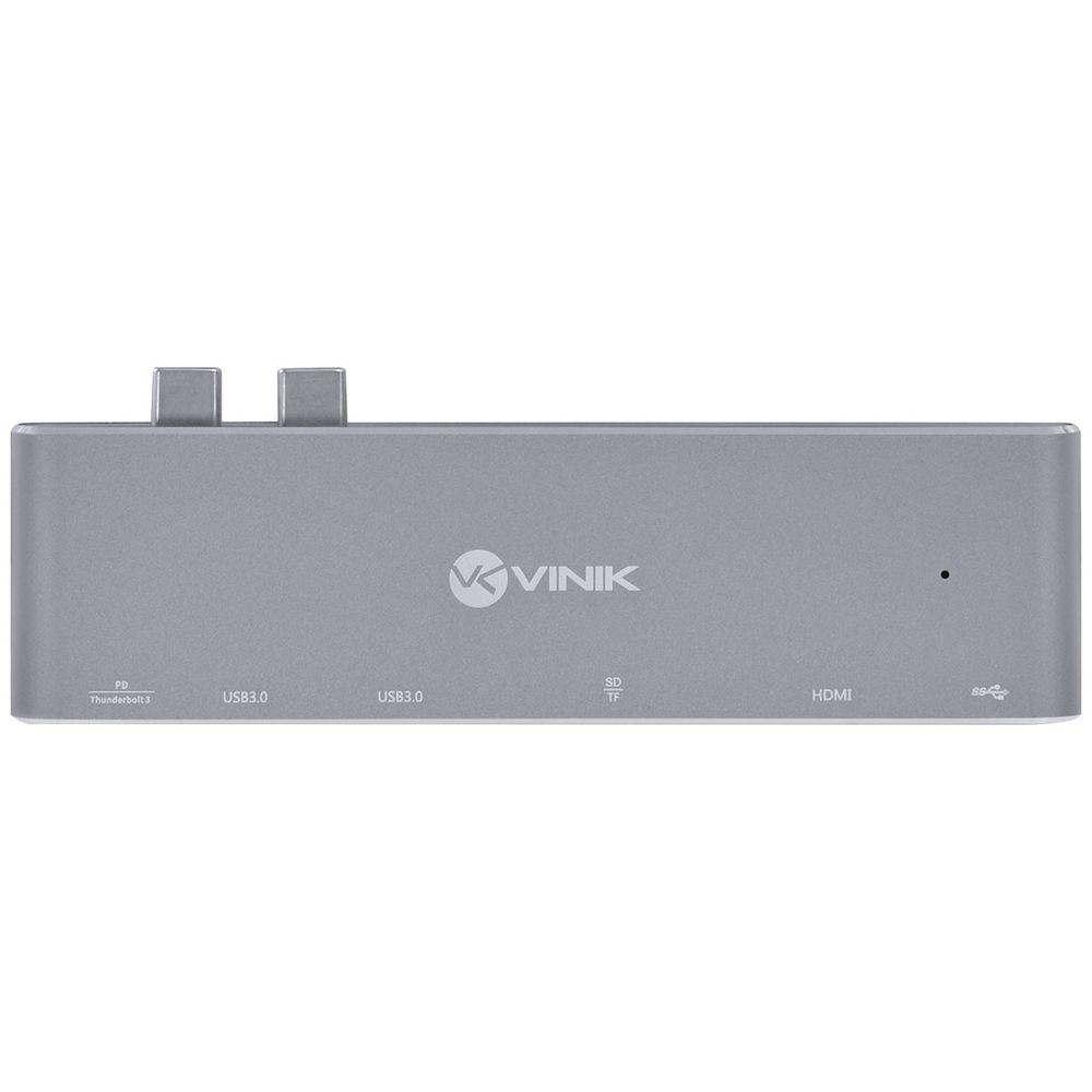 HUB USB C 7 em 2 2x USB 3.0 HDMI SD TF PD 100W HC72 VINIK - 7