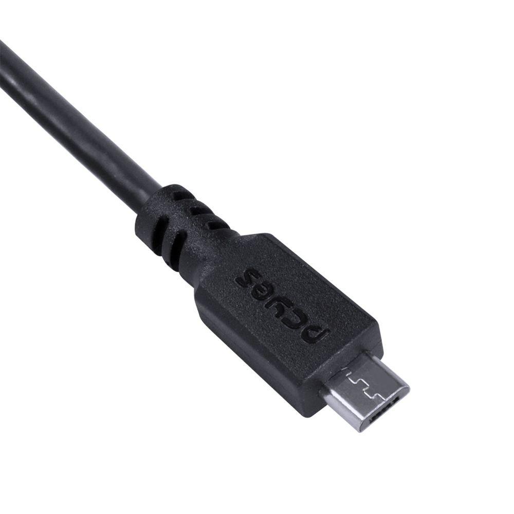 Adaptador OTG Micro USB para USB 2.0 15cm Preto PCYES - 6