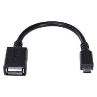 Adaptador OTG Micro USB para USB 2.0 15cm Preto PCYES
