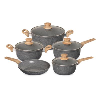 Conjunto Panelas 5 Peças Cerâmica Dark Grey Oster