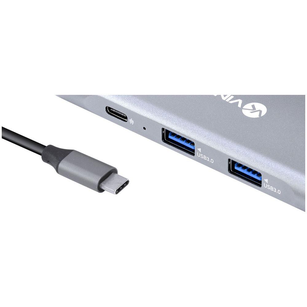 Hub USB C 7 em 1 HC7 3x USB 3.0 HDMI SD/TF PD VINIK - 2