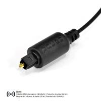 Cabo Óptico Digital Toslink PCYES POD 1 1 Metro - 2