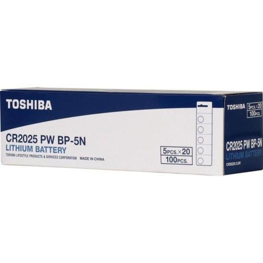 Pilha Moeda Lithium 3V CR2025 (Com5 Pilhas) Toshiba - 7