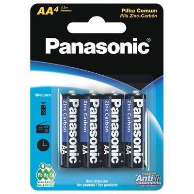 PILHA COMUM AA PANASONIC 4