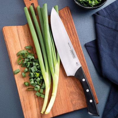 Faca Chef Solutta Aço Inox Cabo Preto 8" Tramontina