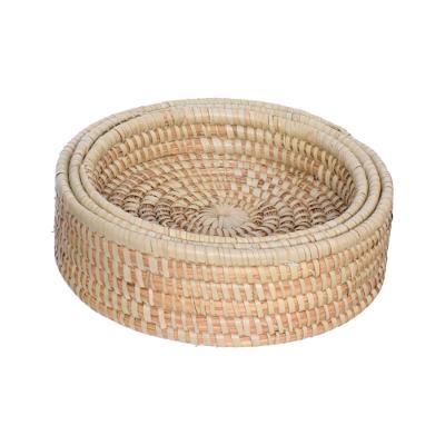 Conjunto De Cestos Redondos Palmar 3 Peças - Hauskraft